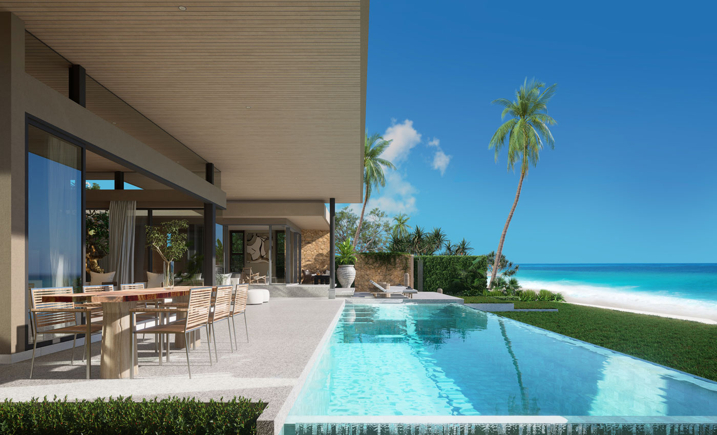 Banyan Tree Residences Sichon is a collection of luxurious beachfront villas